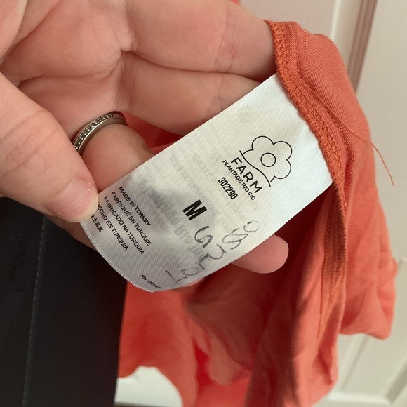 FARM Rio Coral One-Shoulder Midi Dress with tie knot cut out size medium - Picture 5 of 9